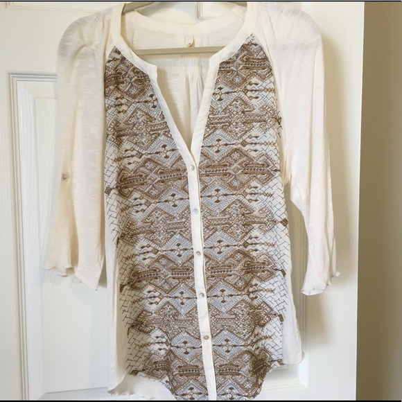 Anthropologie Tops - ANTHROPOLOGIE TINY Thierry Embroidered Top